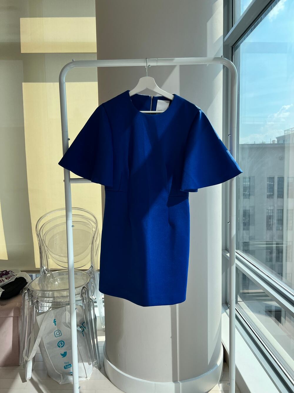 C/MEO Collective Royal Blue Short Sleeve Dress - Size M